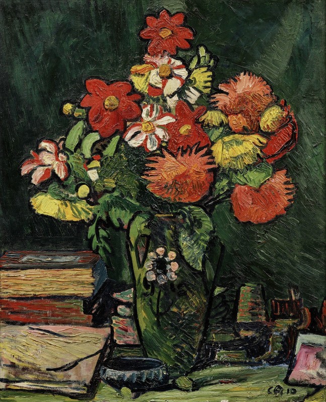 "Pictură. Flori" by Cuno Amiet