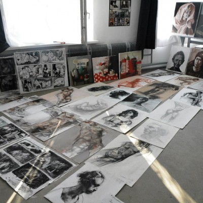 Ion Fisticanu at Vizionări în Liceul Academic de Arte Plastice „Igor Vieru” / Copii de pe opere. 5 septembrie 2016