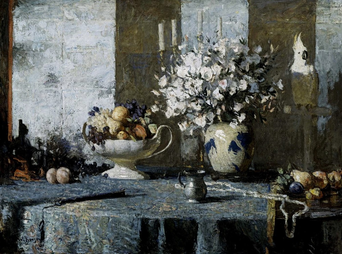 "Pictură. Natură statică" by Frank Weston Benson