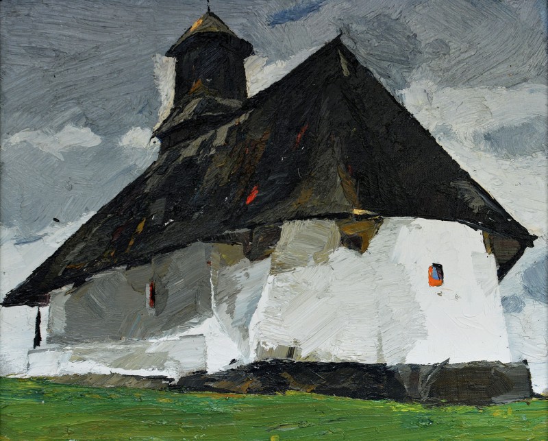 "Motiv. Rîmnicul Vîlcea" by Родиcа Дубасари, 2013, 420x520mm, масло / холст