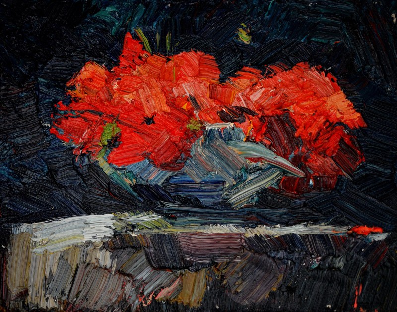 "Studiu flori" by Влада Cибуc, 2015, 255x345mm, масло / холст