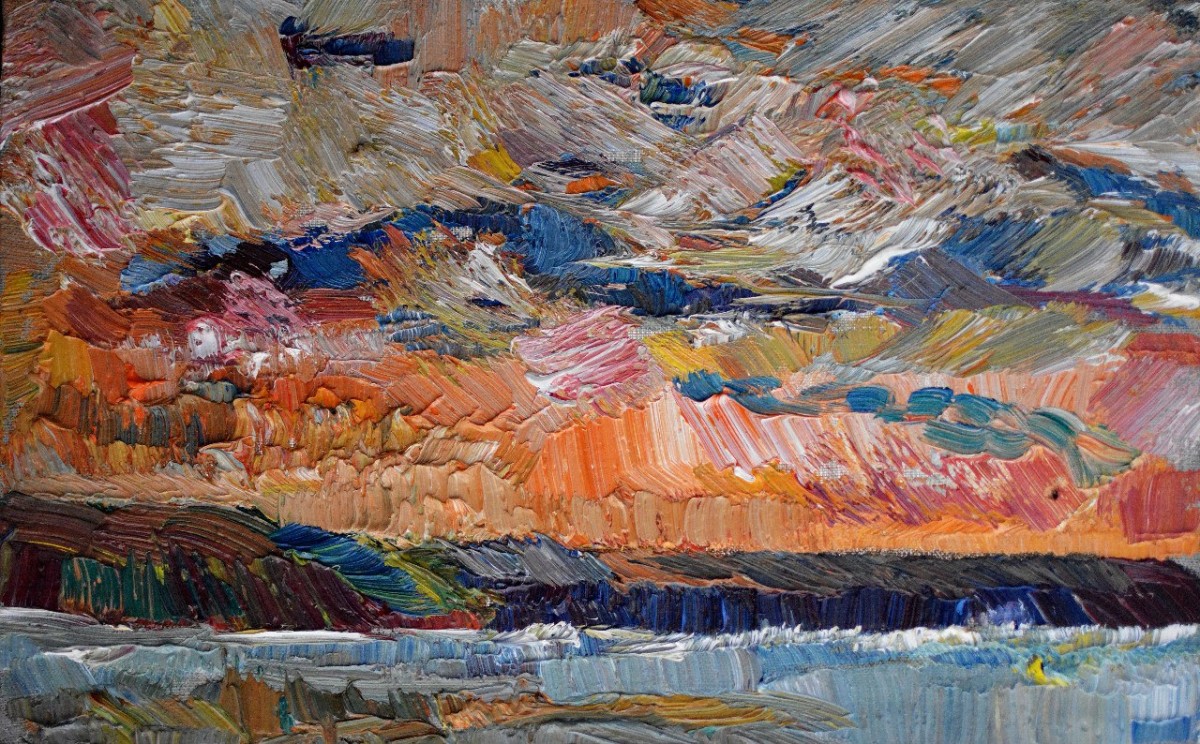 "Painting. Landscape. Pleinair. Pleinair moldova" by Maia Doina, oil on canvas