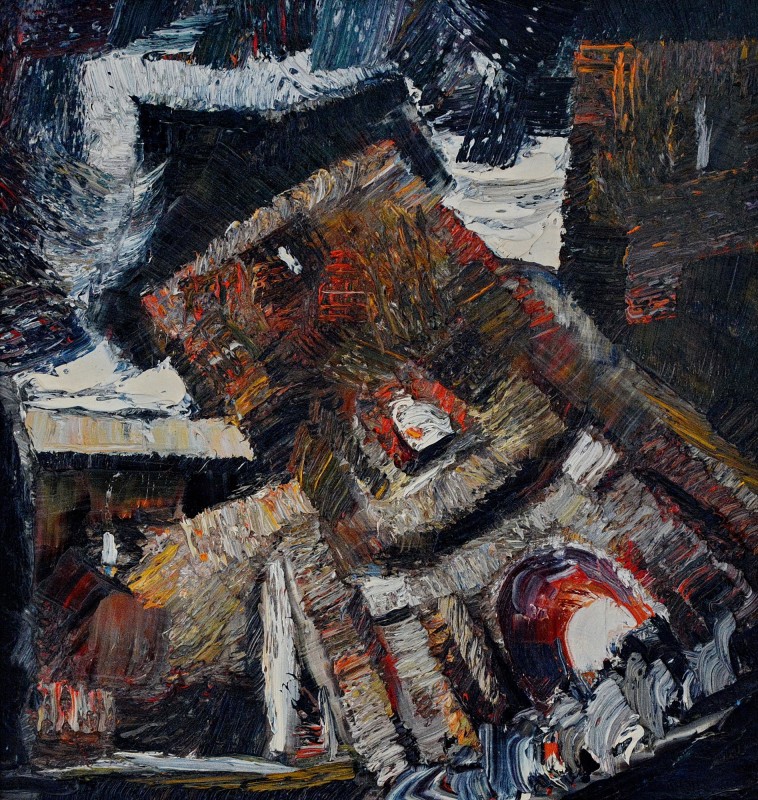 "Sucevița" by Anatol Ghimpu, 2005, 450x430mm, ulei pe pânză