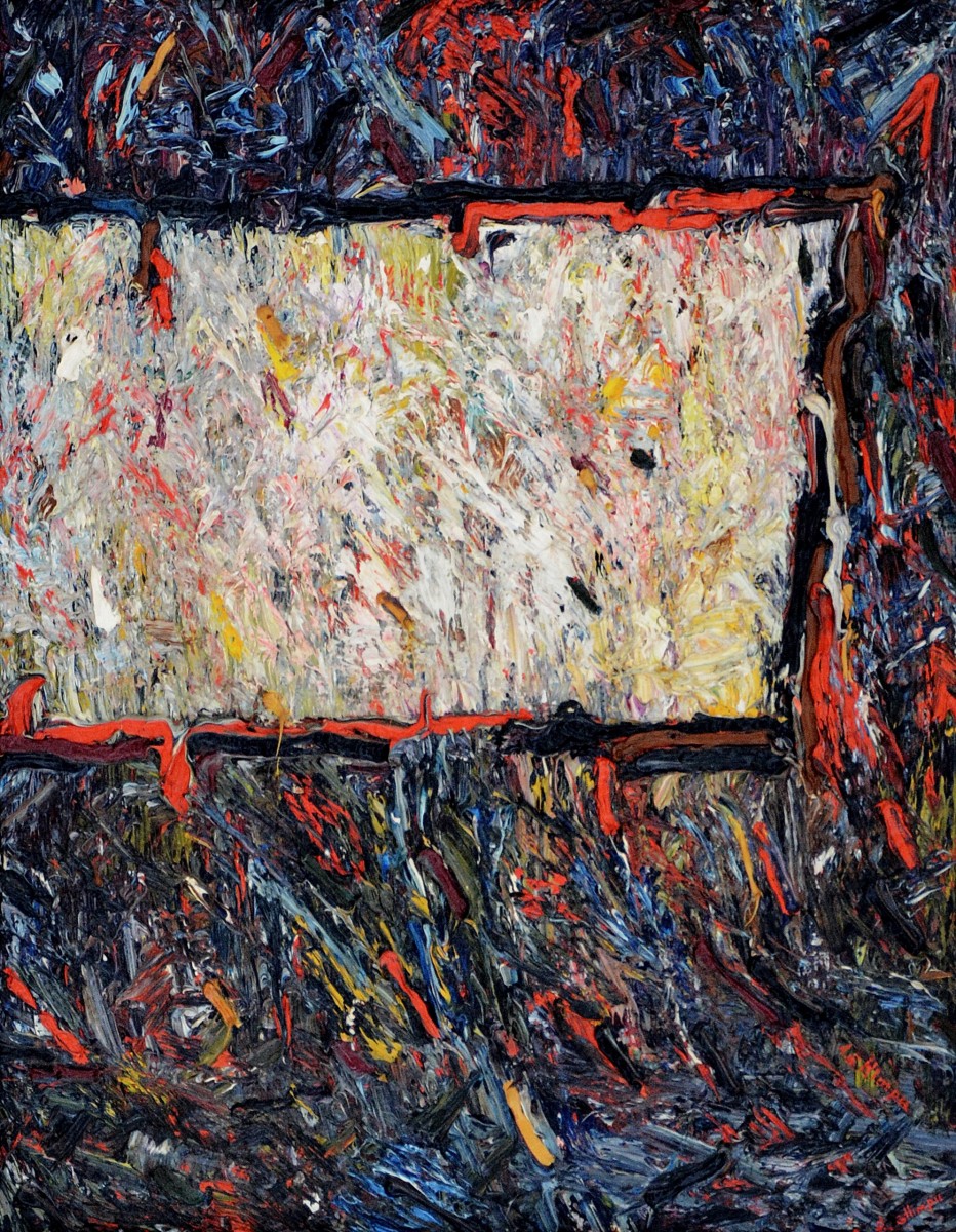 "Căpșuni (Strawberries)" by Anatol Ghimpu, 1993, 500x400mm, oil on canvas