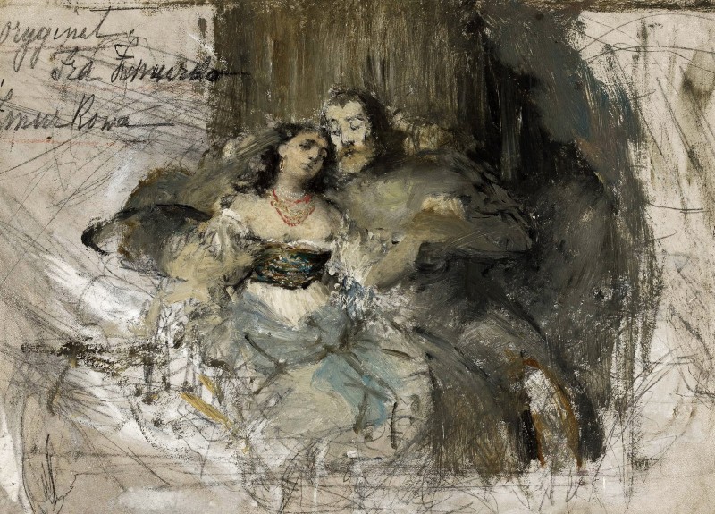 "Painting. People" by Franciszek Żmurko