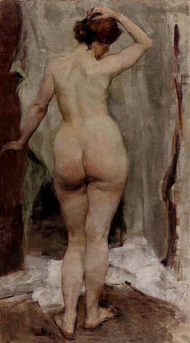 "Pictură. Nud. Figură / semifigură" by Vitaly Gavrilovich Tikhov