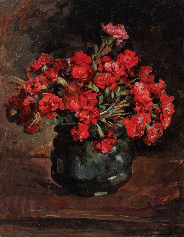 "Pictură. Flori" by Nicolae Vermont