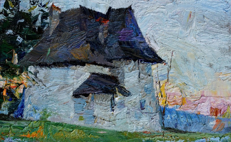 "Painting. Pleinair. Pleinair romania" by Cezar Ciobanu, oil on canvas
