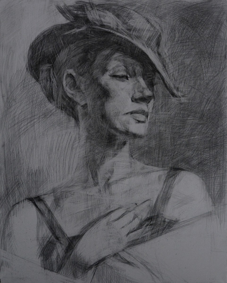 "Portret cu mâini" by Carolina Leagul, 2013