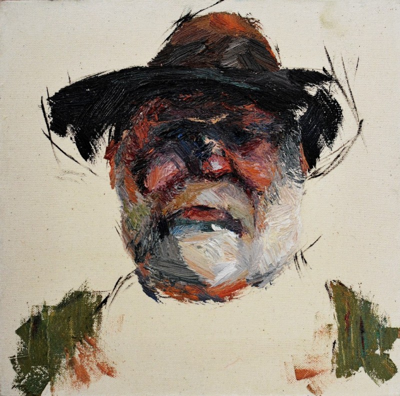"Studiu. Portret" by Cristina Demian, 2015, oil on canvas