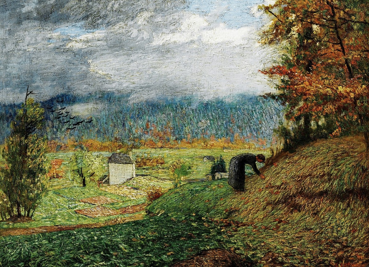 "Painting. Landscape" by Carlo Fornara