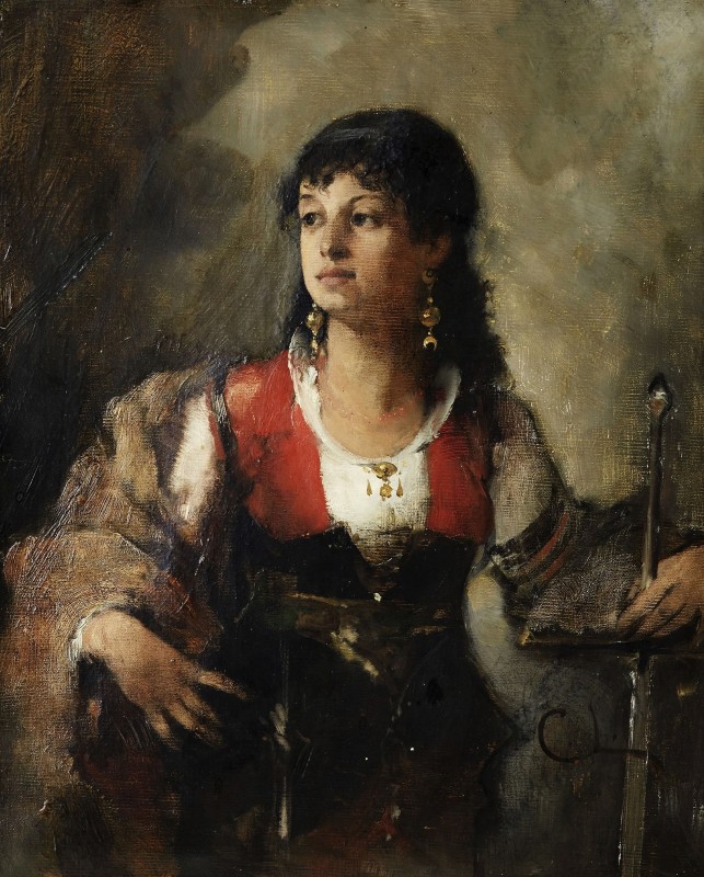 "Pictură. Figură / semifigură" by Carl-Marcus Larsson