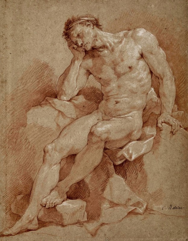 "Desen. Nud" by Charles-Joseph Natoire