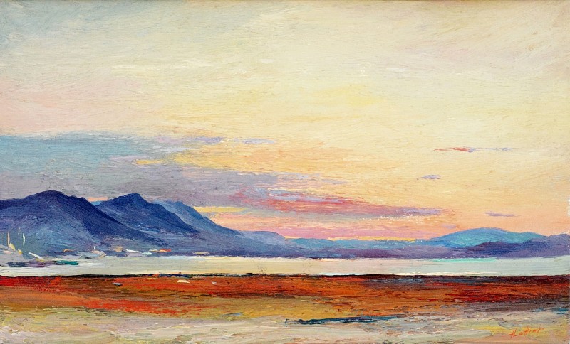 "Krasnovodsk" by Anatol Ghimpu, 1999, 420x520mm, ulei pe pânză