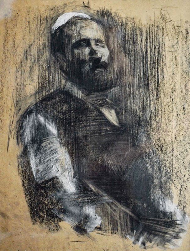 "Portret" by Cătălin Graur, 2015, 400x300mm, Russian sauce pe hârtie