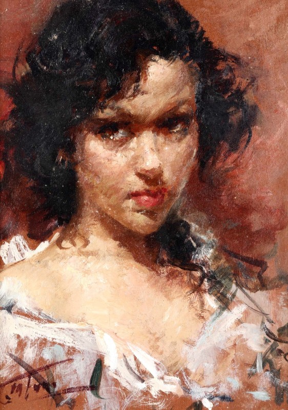 "Pictură. Portret" by Clemente Tafuri