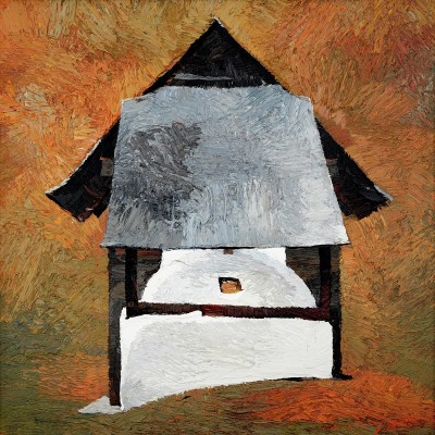 "Oven (Cuptor). Sibiu" by Anatol Ghimpu, 2012, 420x420mm, oil on canvas