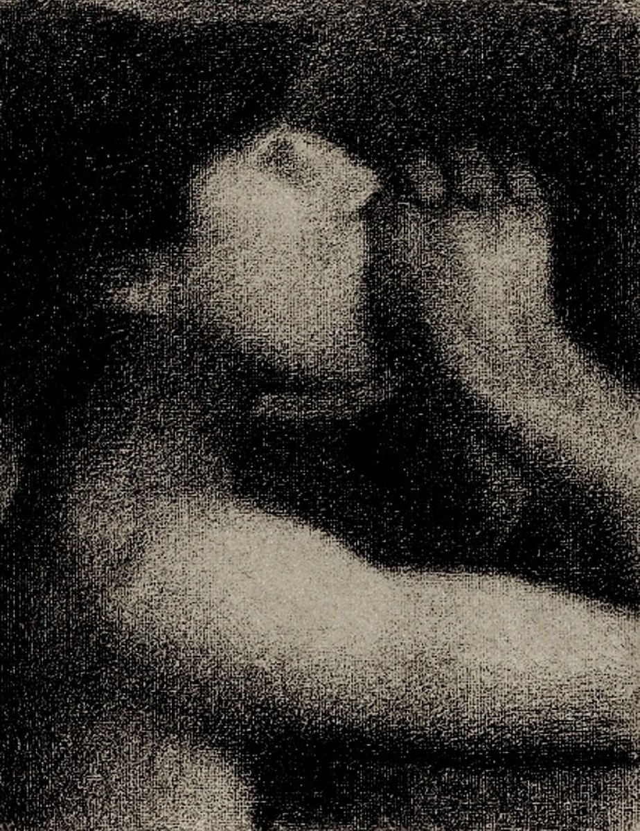 "Desen. Figură / semifigură" by Georges Seurat