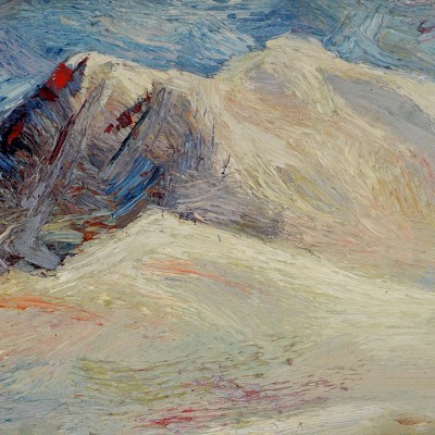 "Nebedag" by Anatol Ghimpu, 1999, 340x500mm, oil on canvas