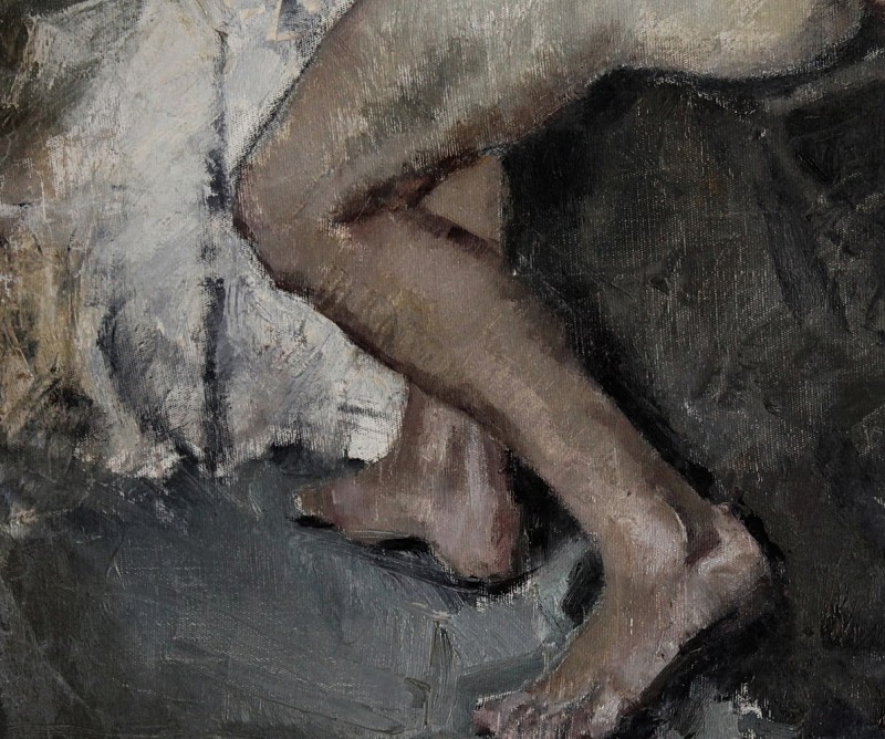 "Painting. Gypsum, head, hands, feet" by Leo Putz