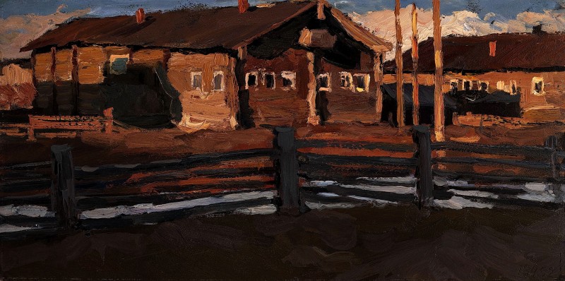 "Painting. Rural" by Vladimir Fedorovich Stozharov