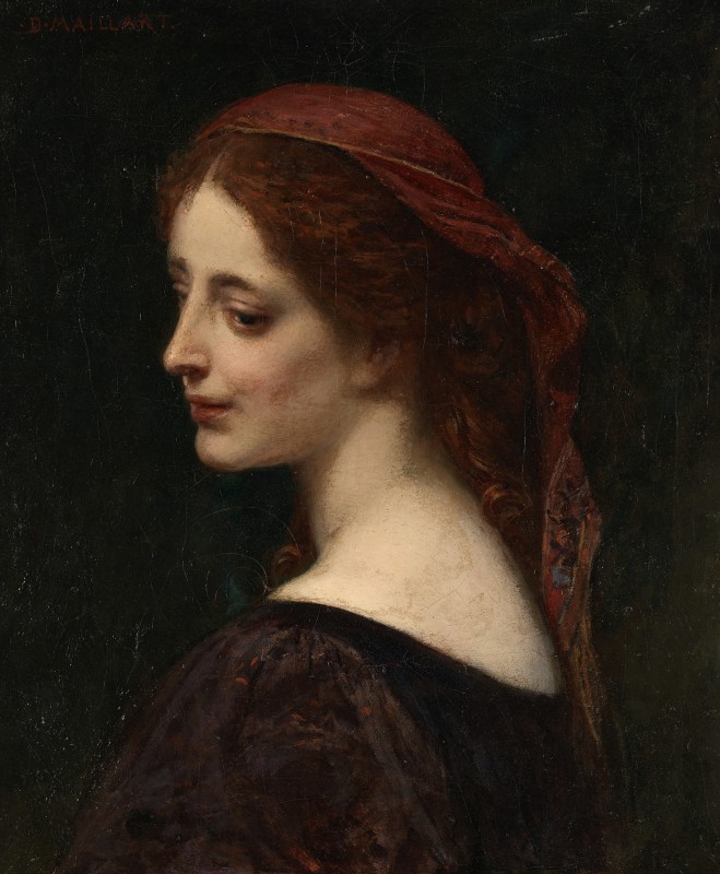 "Painting. Portrait" by Diogène Ulysse Napoléon Maillart