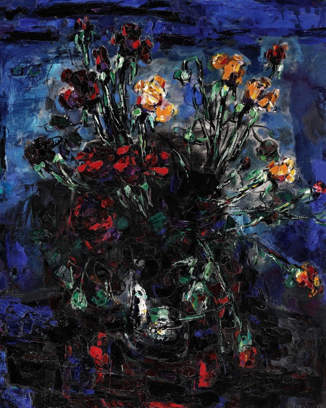 "Painting. Flowers" by Alexandru Moser Padina