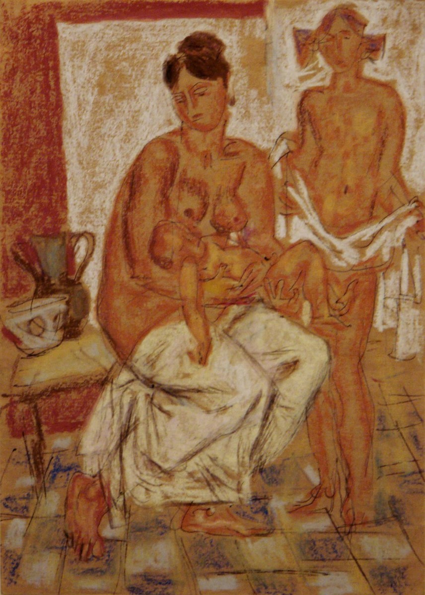 "Compoziție. Nud" by Evsey Evseevich Moiseenko