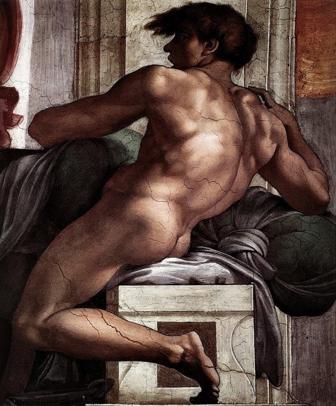 "Painting. Nude" by  Michelangelo