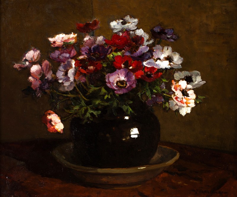 "Painting. Flowers" by Johannes Evert Hendrik Akkeringa