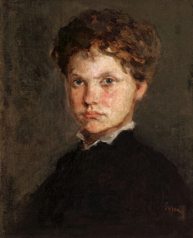 "Pictură. Portret" by Nicolae Grigorescu