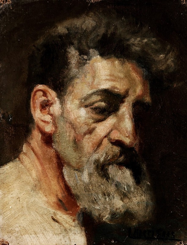 "Painting. Self-portrait. Gypsum, head, hands, feet" by Lluís Martí Gras