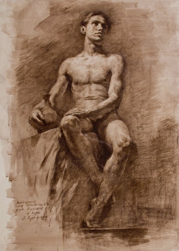 "Drawing. Nude" by Oleg Arkadevich Yeremeev