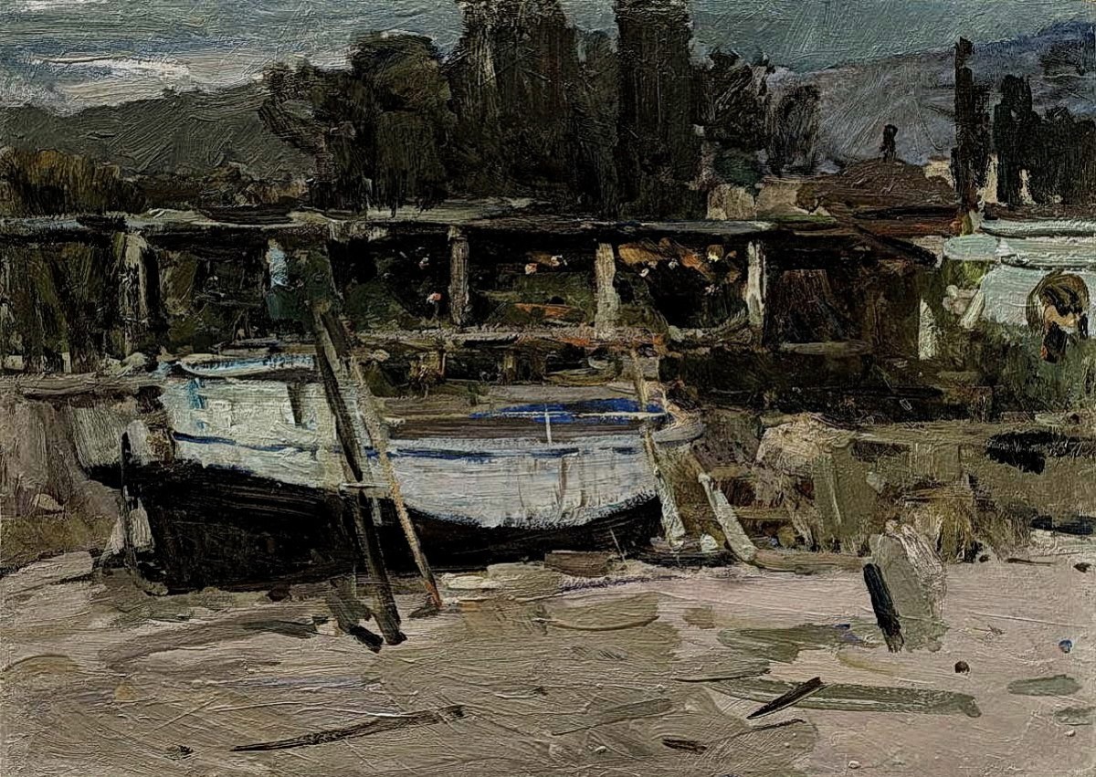 "Painting. Landscape. Rural" by Fyodor Z. Zakharov