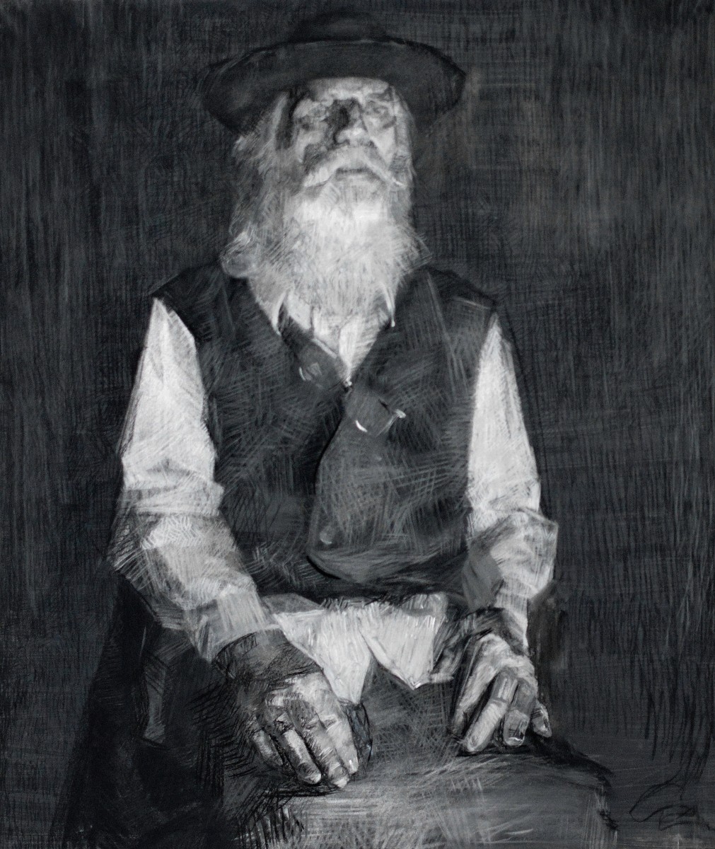 "Drawing. Figure. Long term" by Vitalie Golban, 700x600mm, Russian sauce on paper