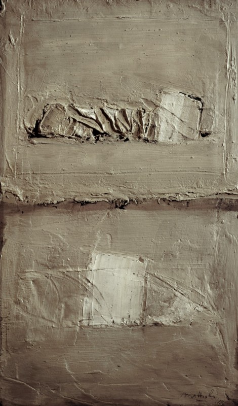"Composition. Gypsum, head, hands, feet" by Carlo Mattioli