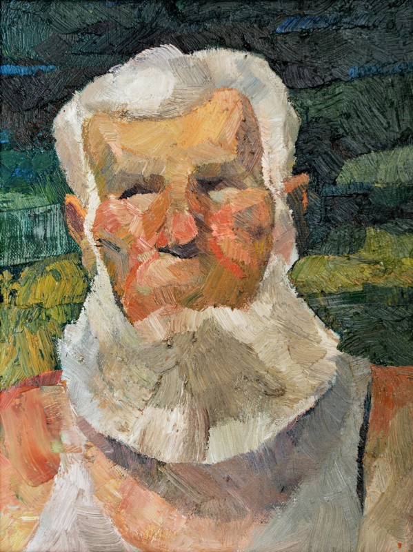 "Studiu. Portret" by Nicolae Luca, 2008, 400x300mm, oil on canvas