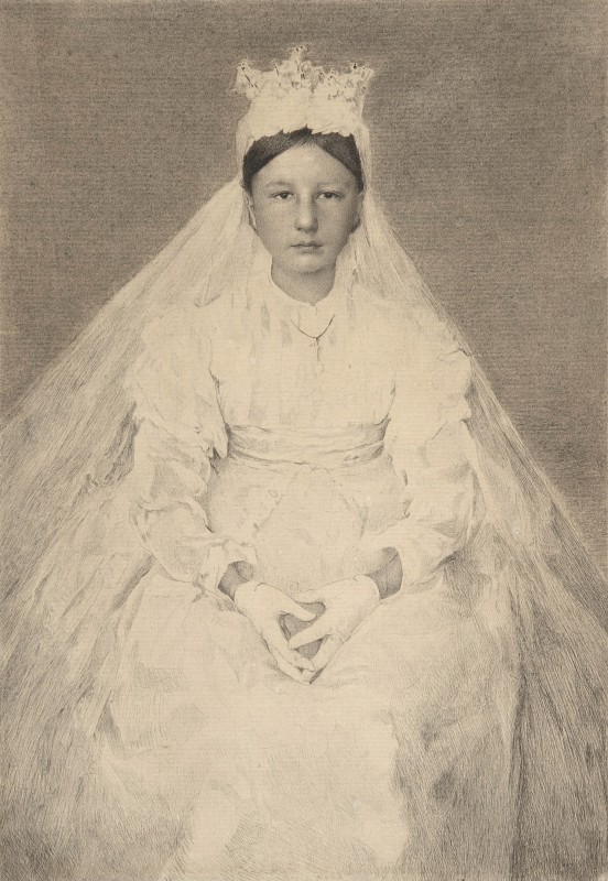 "Pictură. Figură / semifigură" by Émile Bastien-Lepage