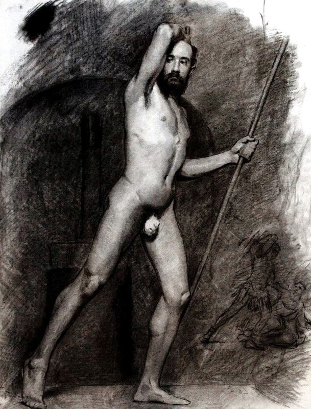 "Drawing. Nude" by Ulpiano Checa