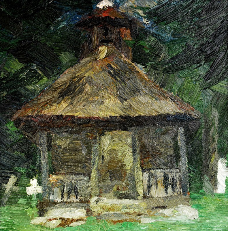 "Biserică. Rîmnicul Vîlcea" by Елена Морару, 2013, 300x300mm, масло / холст