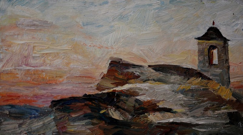 "Painting. Landscape. Pleinair. Pleinair moldova" by Natalia Bzovii, oil on canvas