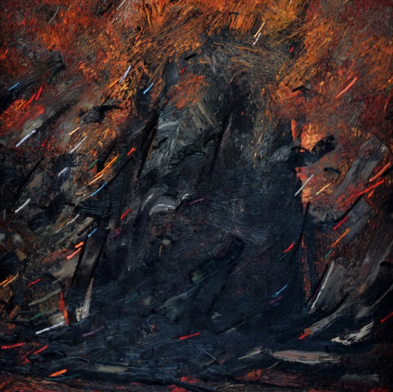 "Neant II" by Anatol Ghimpu, 2002, 950x950mm, oil on canvas