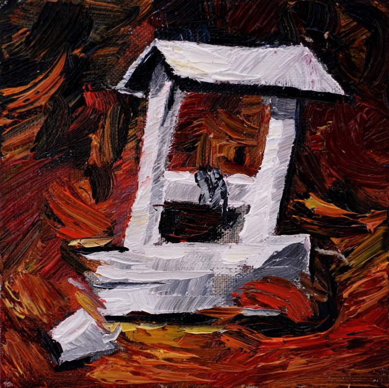 "Painting. Pleinair. Pleinair moldova" by Natalia Bzovii, oil on canvas