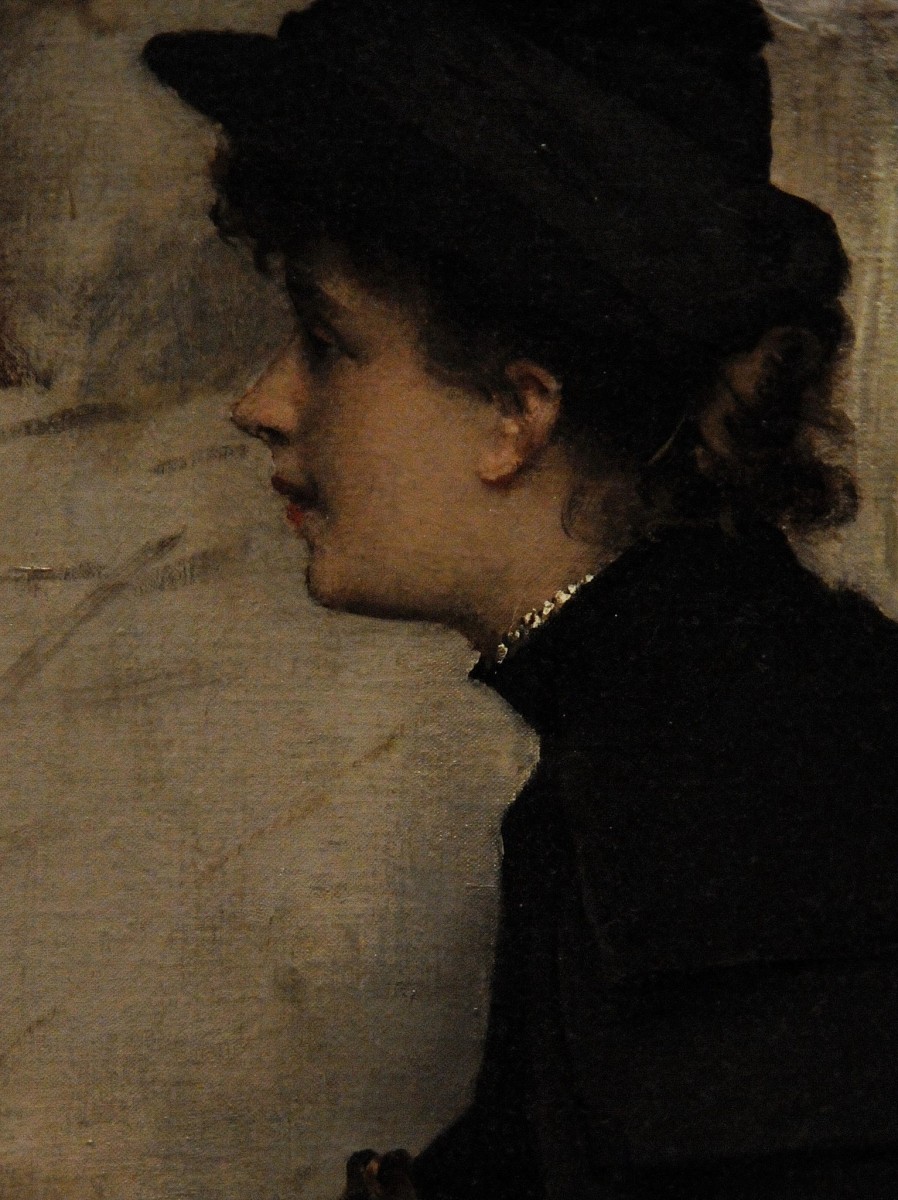 "Pictură. Portret" by Alfred Stevens