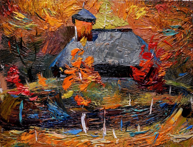 "Painting. Pleinair. Pleinair romania" by Sorina Păcătos, oil on canvas