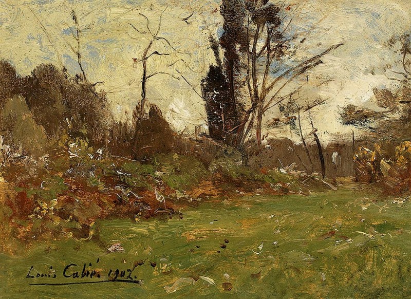 "Painting. Landscape" by Louis Alexandre Cabié
