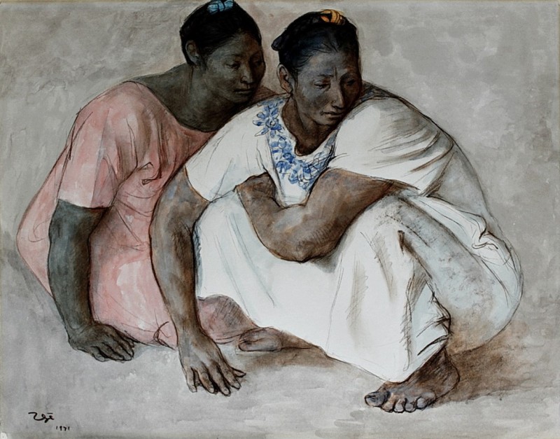 "Drawing. People" by Francisco Zúñiga