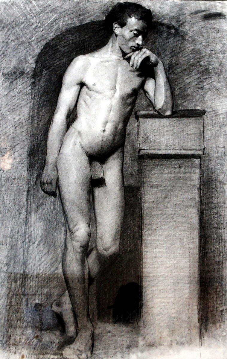 "Drawing. Nude" by Ulpiano Checa