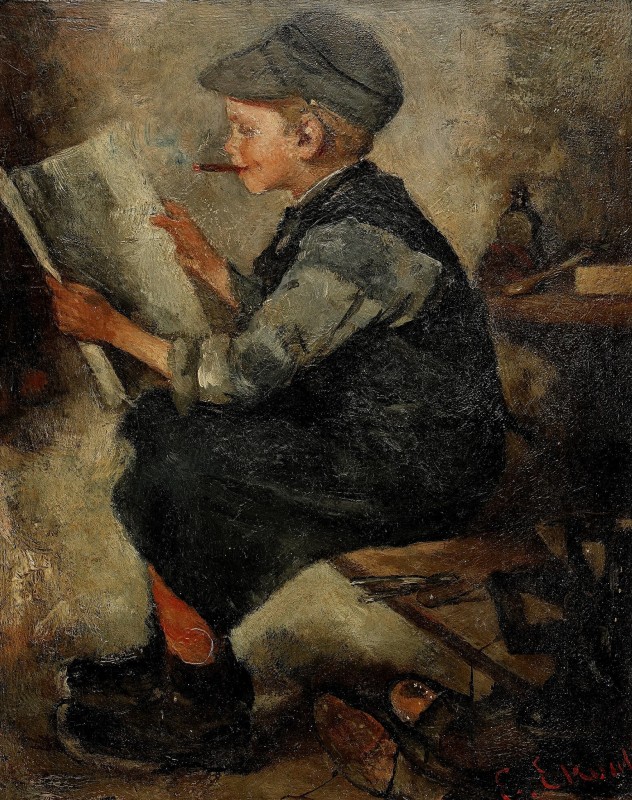 "Compoziție. Figură / semifigură" by Emma Ekwall