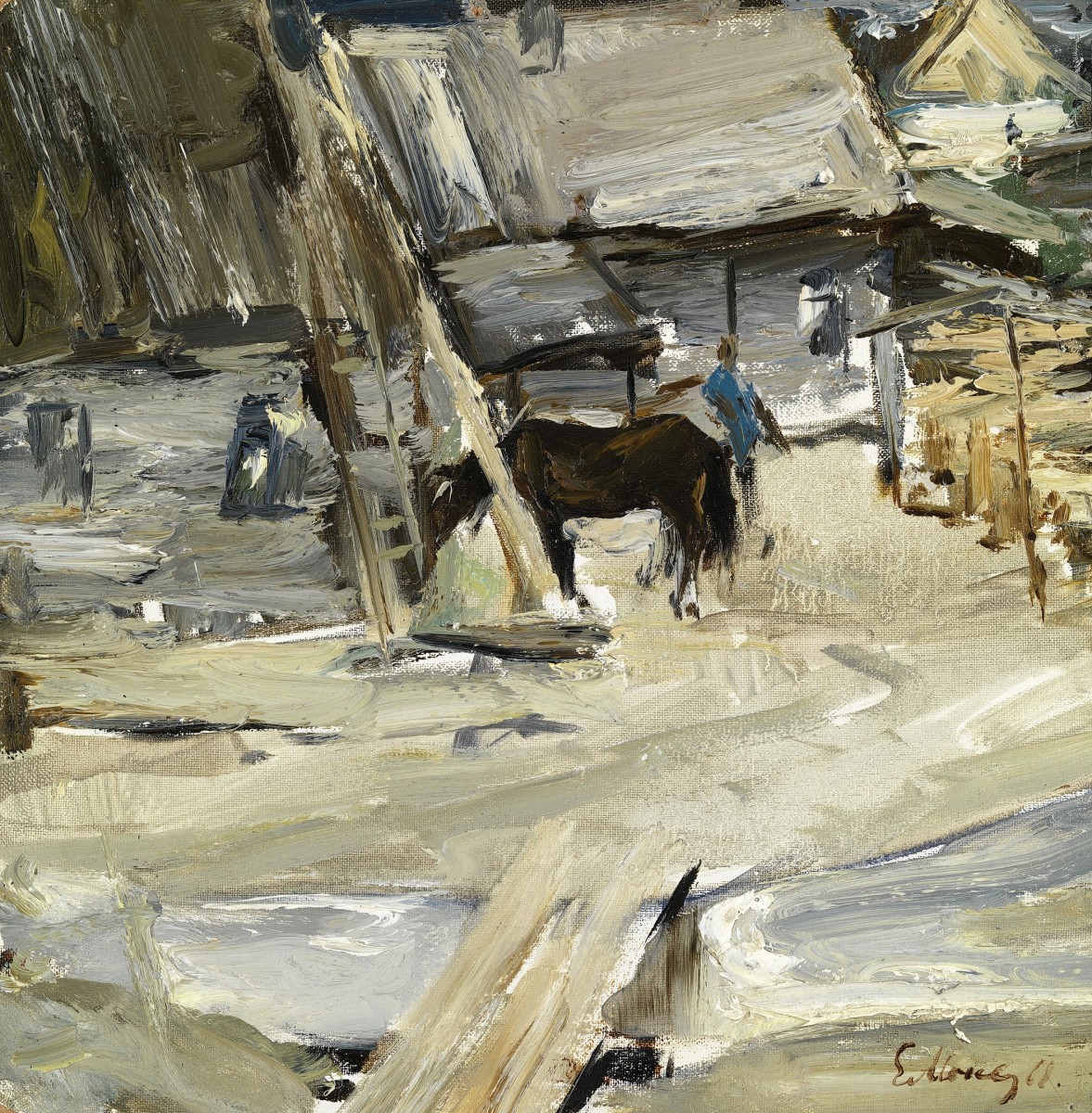 "Живопись. Сельский мотив" by Йевсеи Йевсеиевич Моисеиенко